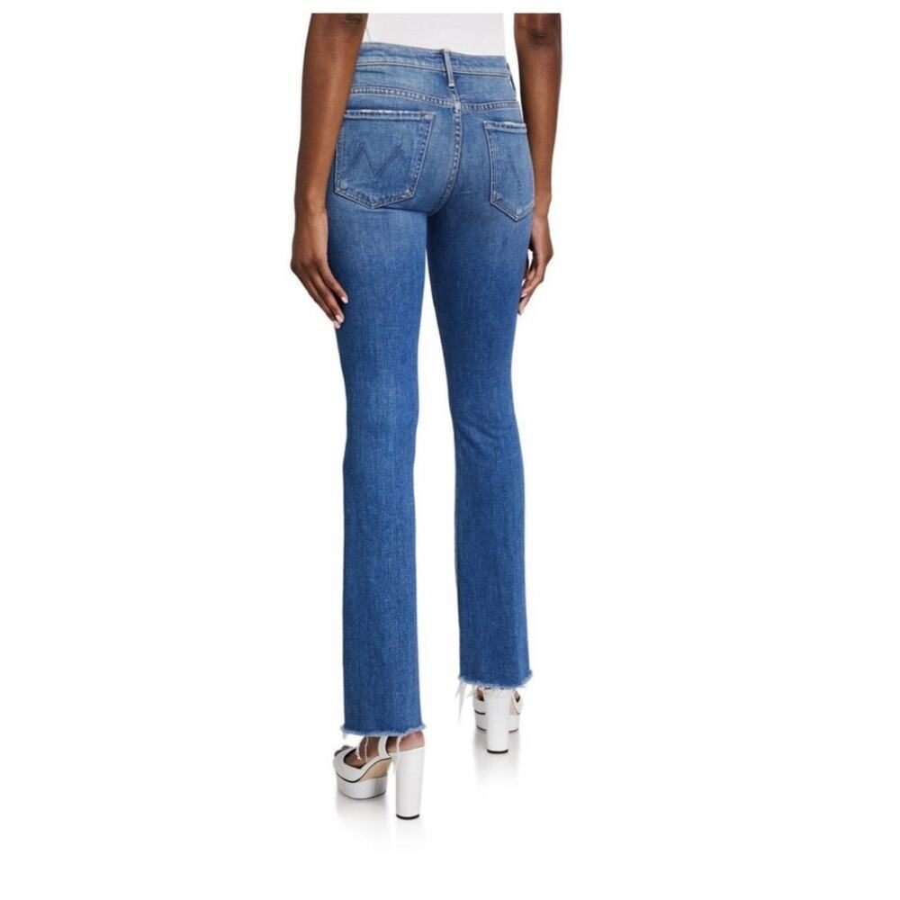 Mother the weekender raw hem jeans in gold rush size 25 - Picture 2 of 12